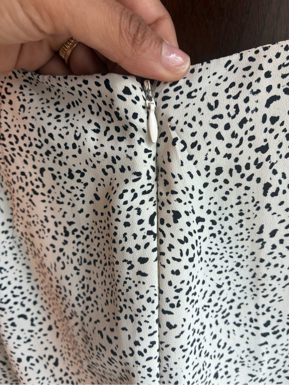 Zara Printed Ring Detail Wrap Midi Skirt Size Large - Picture 7 of 8